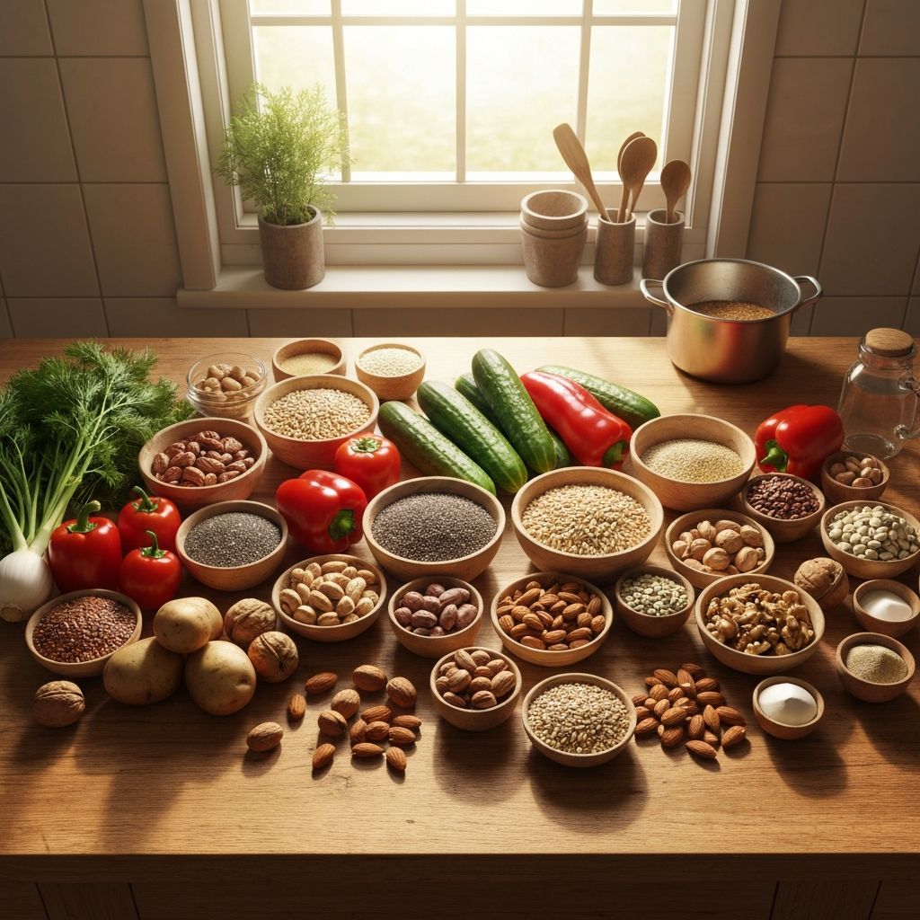 Natürliche Küchenvorräte